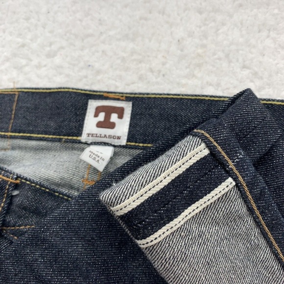 Tellason Elgin Blue Line Selvage Jeans Mens 30x27.5 Tag 29 Kaihara Sanforized - Picture 2 of 14